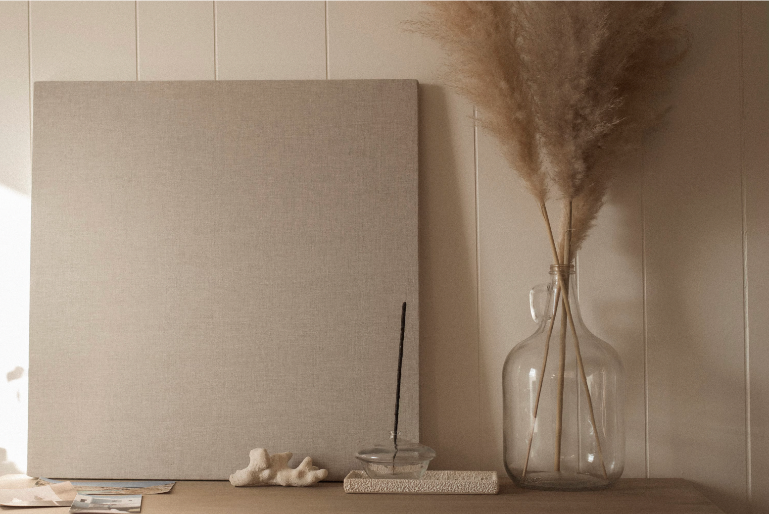 CUSTOM SIZED. LINEN PINBOARD