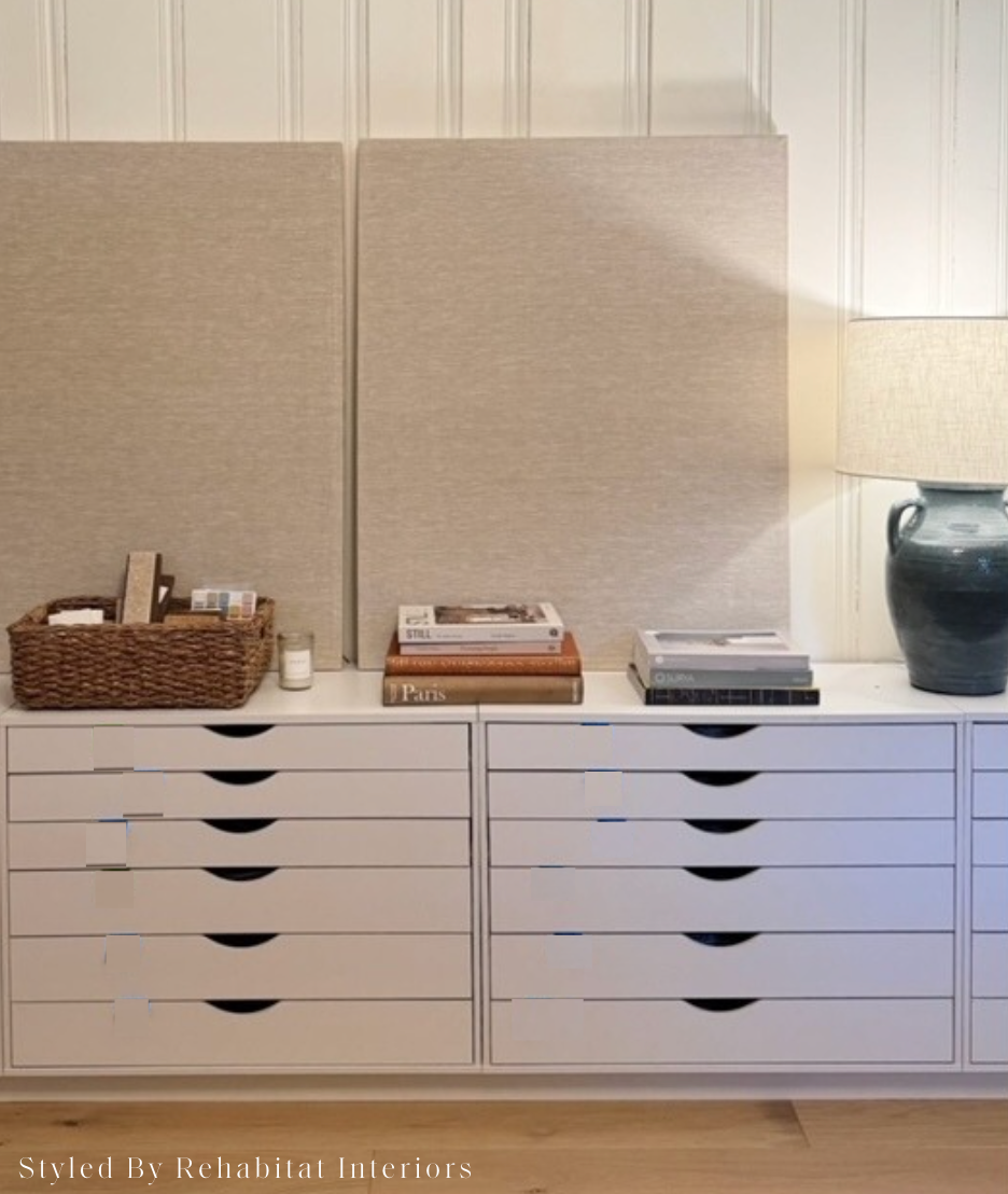 CUSTOM SIZED. LINEN PINBOARD