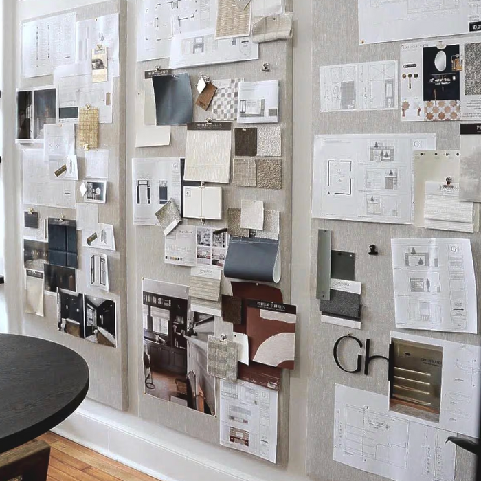 CUSTOM SIZED. LINEN PINBOARD