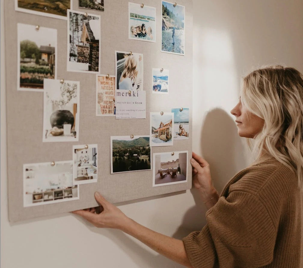 Frameless Linen Pinboard